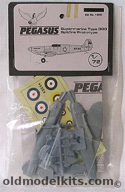 Pegasus 1/72 Supermarine Type 300 (Spitfire Prototype) - Bagged, 1005 plastic model kit